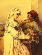 The Rose Vendor Jean-Francois Portaels